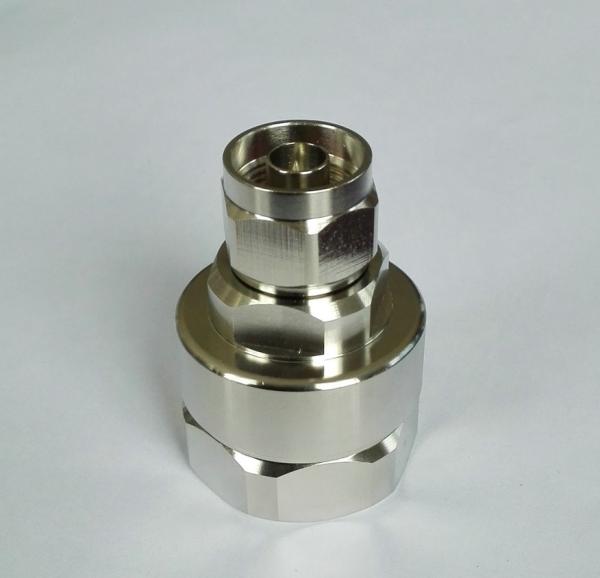 RoHS compliance all brass made RF connector N male straight 7/8 feeder cable