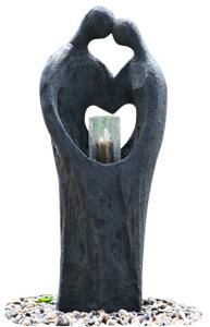 Wholesale Cement Material Indoor Water Features Fountains In Kiss Lover Shape from china suppliers