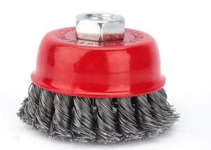 Wholesale Perfect Rust Removal Knotted Wire Cup Brush / Twist Knot Wire Brush 75mm OD from china suppliers