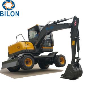 Wholesale Easy Operation Road Builder Excavator 7 Ton Wheel Excavator Rubber Tire Excavators from china suppliers