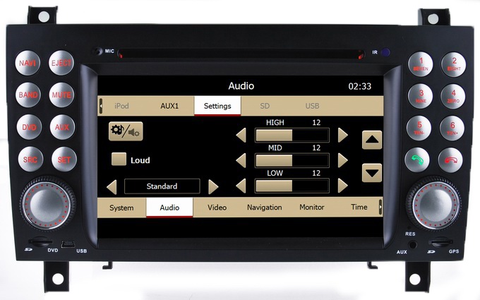 Auto Radio Car Navigation System for Mercedes Benz SLK 171 with iPod audio player OCB-8801