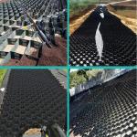 HDPE Black Driveway Grid Gravel Geocell 100mm 356mm For Gravel Driveway Paver