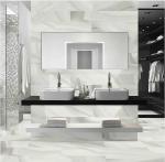 Agate Beige Color Polished Marble Porcelain Tile 60*120cm For Living Room Indoor