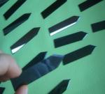 Mirror Polishing Black Zirconia Ceramic Blade For Medical Cut Capsule