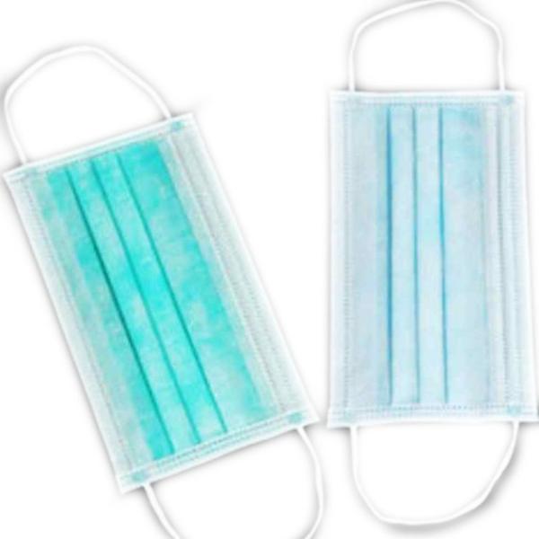 Fluid Resistant Layer Disposable Mouth Mask , Triple Layer Surgical Mask Non