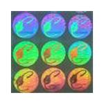 ISO9001 2008 CMYK color Security Hologram Stickers for Certificate
