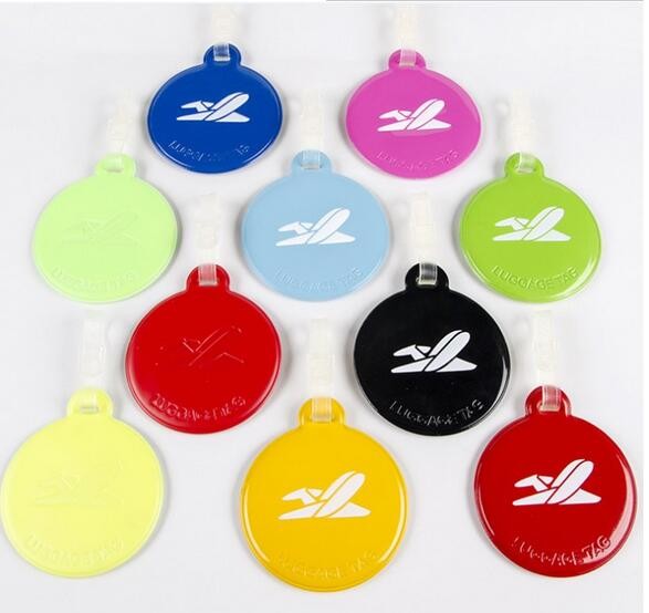 Azo Free Red Yellow White Color Pvc Luggage Tag For Kids / Souvenir