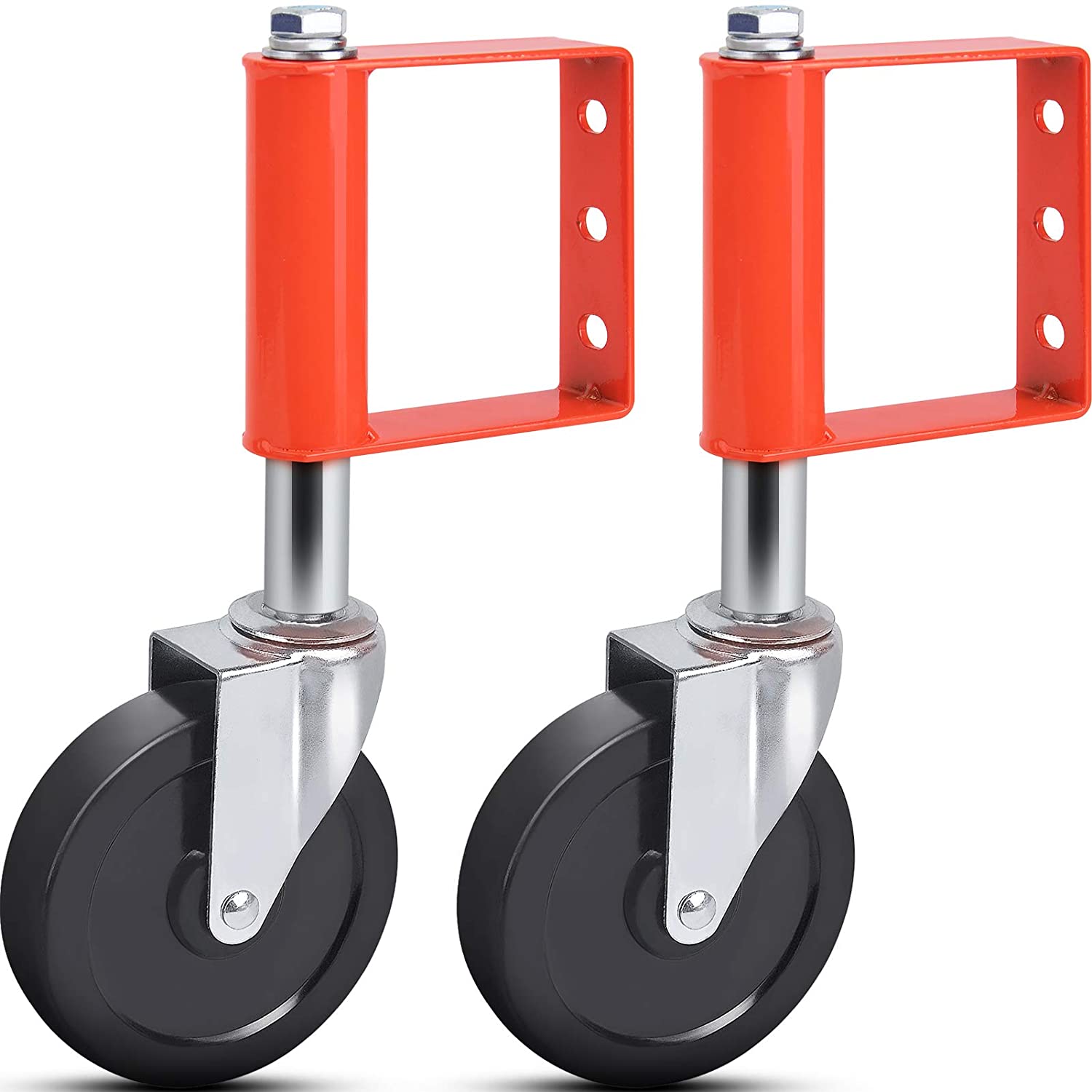 Heavy Duty Metal Sliding Spring Gate Wheel for Outdoor Garden and Security Fence Gate