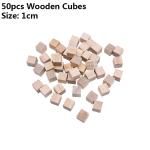 Tree Pine 1.5cm Unfinished Wood Crafts Wooden Square Blocks