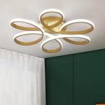 Dimmable Gold Surface Mounted Led Acrylic Ceiling Light Minimalist Creative Ring