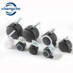 Plastic Mounting Plate Furniture Castors Wheels 100mm Carton Package