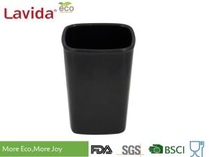 Wholesale Black Home Use Melamine Coffee Mugs , Food Grade Ceramic Coffee Cup Square 300ml from china suppliers