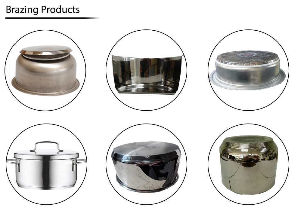 380V Induction Brazing Machine For Stainless Steel Kitchenware Pot Pan Bottom