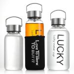 Customized Logo sports Glass Drinking Bottles 32 Oz For Water Drinking