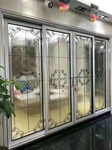 Wholesale patina came decorative beveled glass for Aluminum sliding door thickness 1&quot; from china suppliers