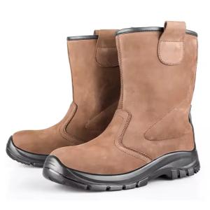 Wholesale Brown Nubuck Knee High Boots Waterproof Non Slip Oil Resistant Shoes from china suppliers