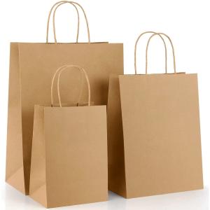Wholesale Kuaima Kraft Paper Shopping Bags Brown Kraft Gift Bags 26x32x12 from china suppliers