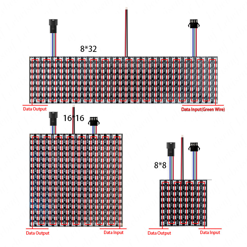 Flexible Programmable LED Pixel Strip Light Smd 5050 Magic Color