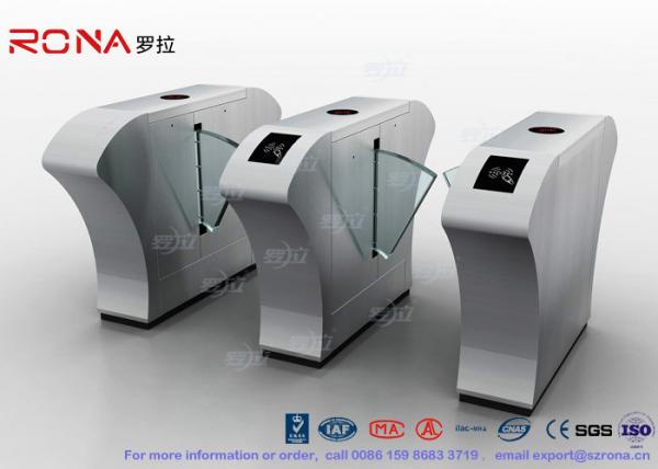 Quality Half Height Access Control Flap Barrier Gate Turnstile Automatically Flap Barrier With Acrylic Flap for sale
