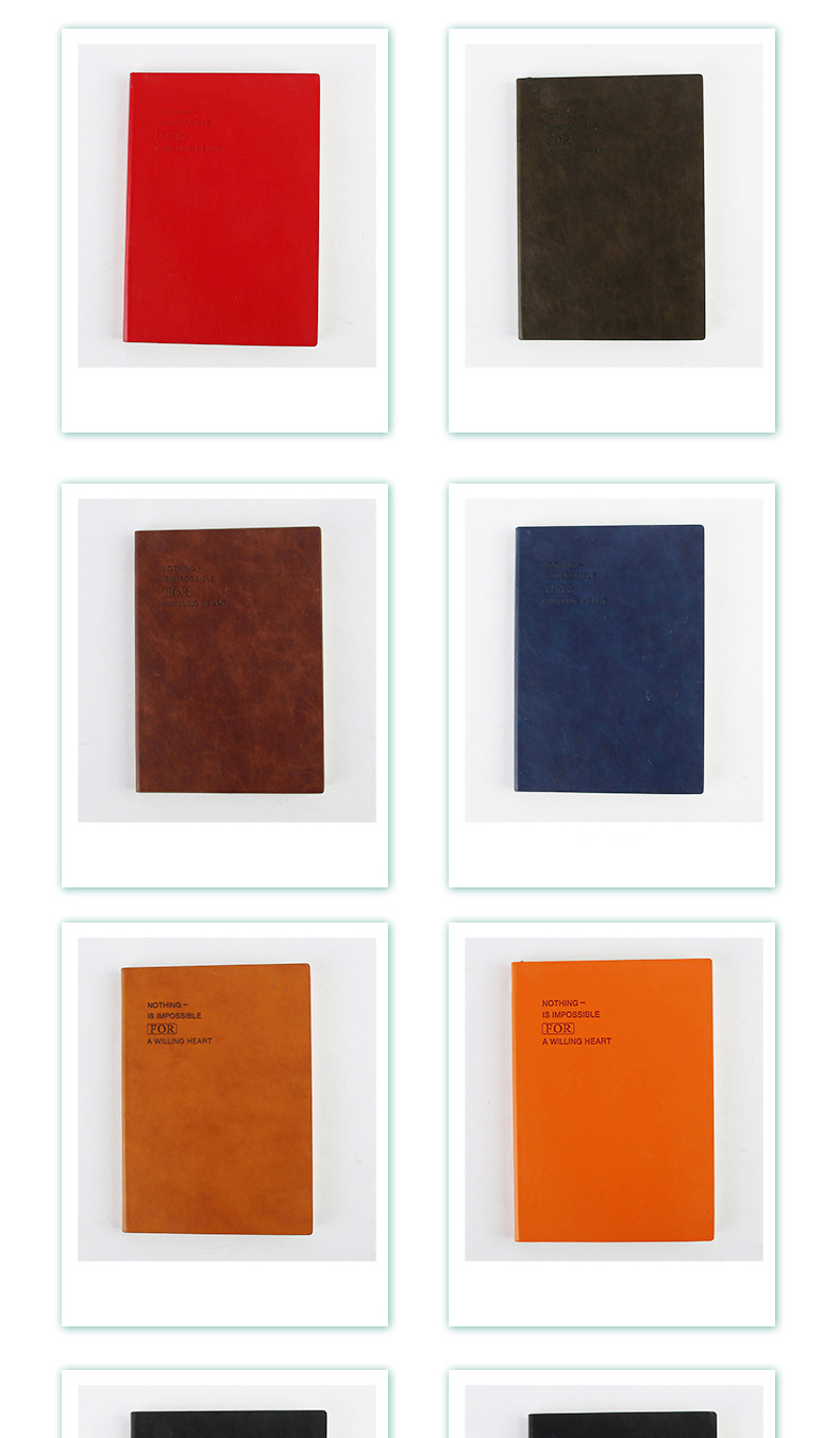 2022 A5 Notepad Bulk Printing Customized Pu Leather Journals for Note Organization