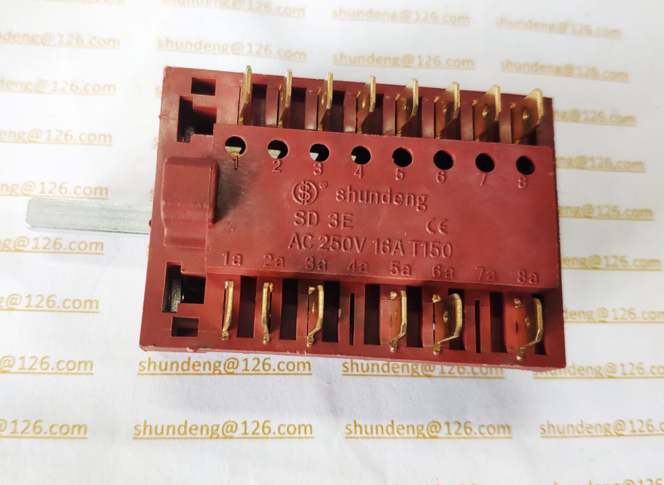 Home appliance switch SHUNDENG SD-3E Rotary switches room heater Three gears switch OVEN SWITCH Switch gear