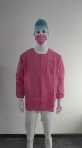 Wholesale S&amp;J Disposable SMS pink lab coat nurse dental disposable lab Jackets from china suppliers