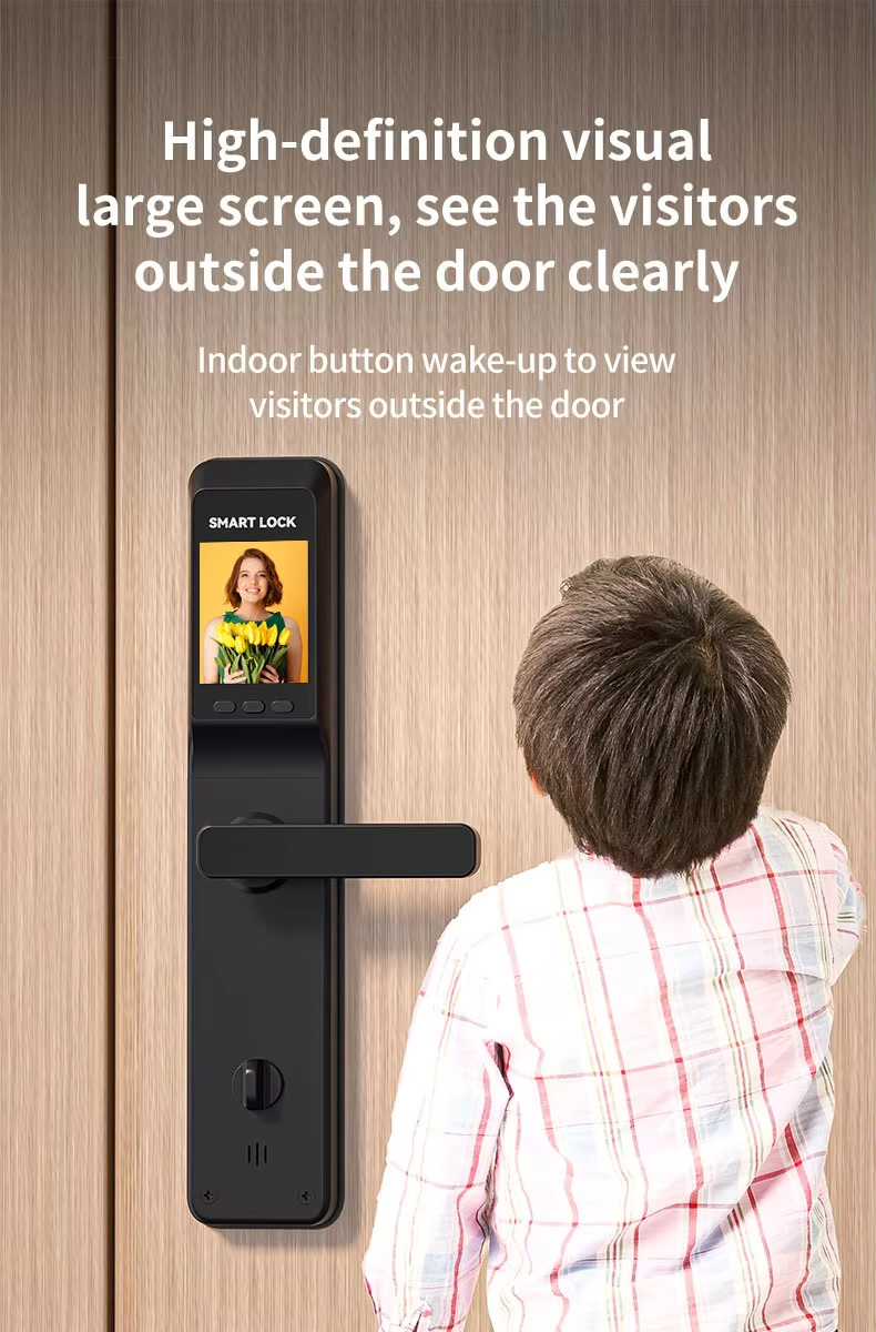 Wifi Smart Door Lock Bluetooth 3D Face Lock OEM ODM For Home