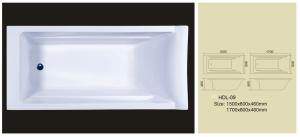 Wholesale Acrylic bathtub, simple bathtub, common bathtub,sanitary ware, bathroom bath tub HDL-09 from china suppliers