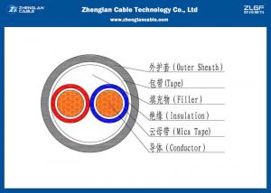 Wholesale 0.6/1KV Low Voltage 2 Cores Fire Resistant Cables  (Unarmoured) , PVC Insulated Cable according to IEC 60502-1 from china suppliers