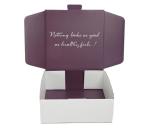 Printed Brand Clothing Paper Gift Packaging Box , Corrugated Folding Shipping