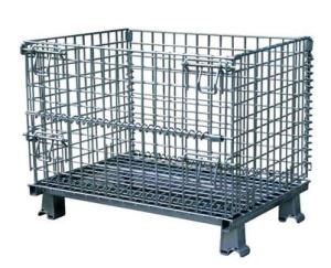 Wholesale Durable Collapsible Wire Container , Steel Storage Bins For Auto Parts Manufacturing , Hardware Industry from china suppliers