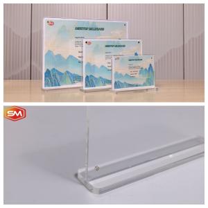 Wholesale Vertical Design 10x15cm T Shape Acrylic Sign Holder from china suppliers