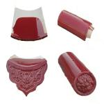 Antique Red Decoration Chinese Ceramic Roof Tiles Graphic Design