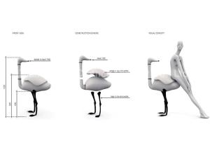 Wholesale Customized Fiberglass Animal Statues Artificial Fiberglass Ostrich Bird Sculpture from china suppliers
