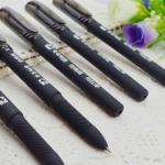 Gel pen,Promotional gel-ink pen with cap,black rubber gel-ink pen,