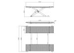 3Tons Mobile Car Lifting Equipment 1000mm Lifting Height Portable Mid Rise