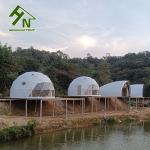 Outdoor 6~10 People Metal Geodesic Dome Tent For Camping