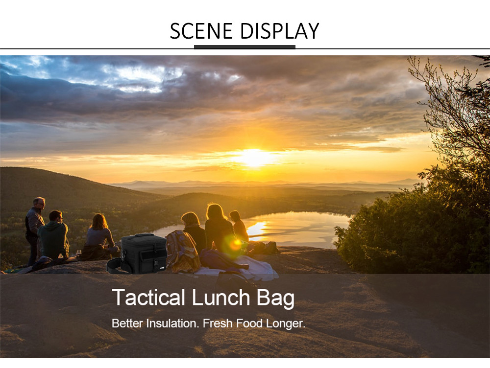 Tactical Insulated Meal Prep Lunch Cooler For Picnic