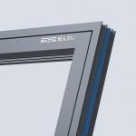 Thermal Break Aluminum Casement Windows With 35dB Sound Insulation For Living