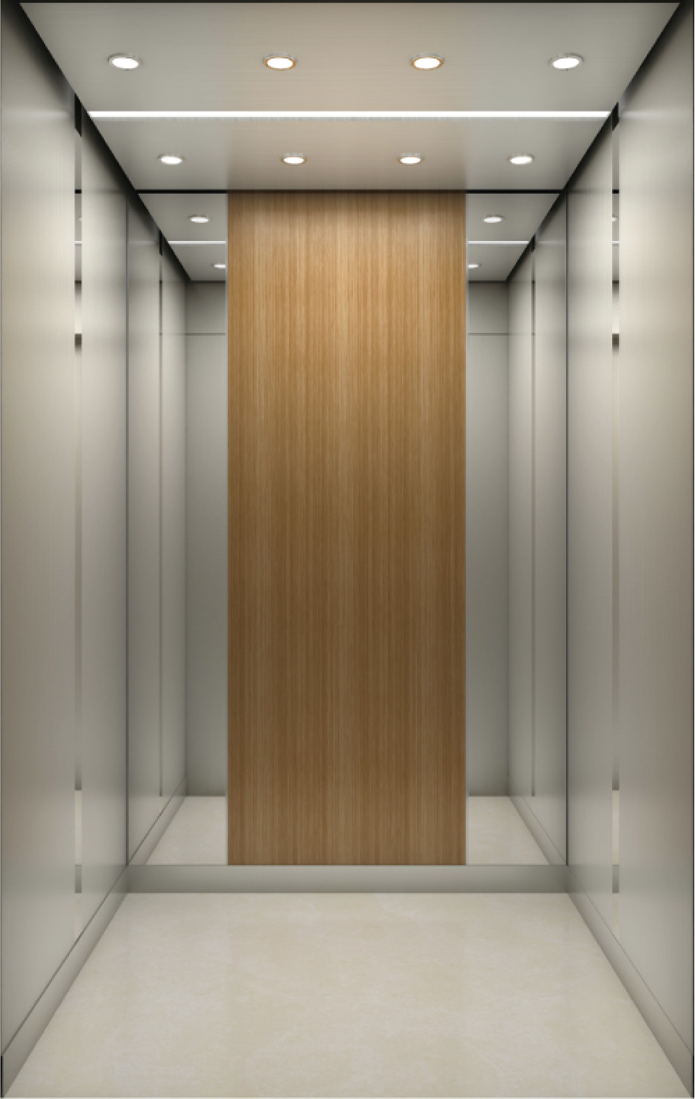 Commercial MRL Shopping Mall Elevator With Fire Lift