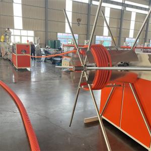 Wholesale 31kW HDPE Corrugated Single Wall Duct Pipe Extrusion Line from china suppliers
