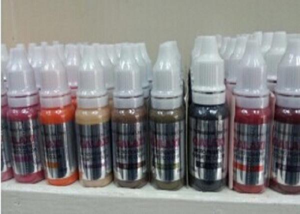 Aqua Semi Permanent Makeup Pigment Tattoo Ink , Different Colors Eyebrow Pigment
