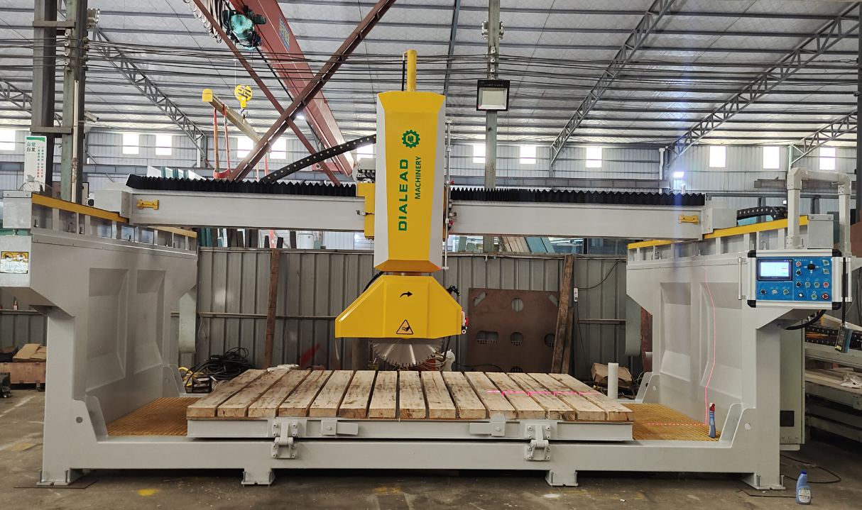 Heavy Duty Stone Cutting Bridge Saw For High Performance Automated Stone Fabrication