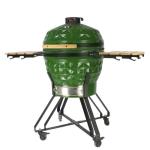 24 Inch Portable Multifunctional European And American Green Ceramic Barbecue
