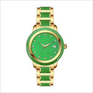 Wholesale Japanese Movt 10ATM Analogue Wrist Watch ODM Ceramic Quartz Jade from china suppliers