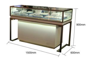 Wholesale Pre - Assembled Structure Jewelry Store Display Cases With Stainless Steel Frame from china suppliers