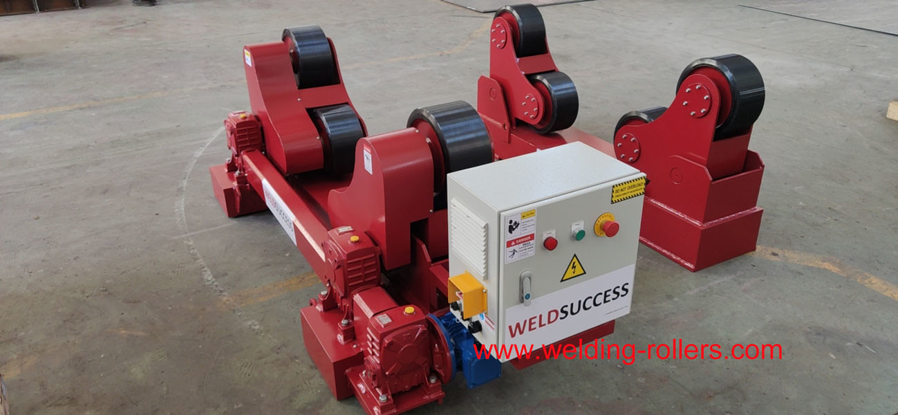 Bolt Adjustment Self Aligning Welding Pipe Rollers 30 Ton Heavy Duty Pipe Roller Stands