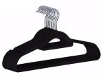17.52" Ultra Slim Grey Kids Flocked Hanger Hooks Space Saving