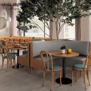 Wholesale 150 Cm 120 Cm Booth Seating Restaurant Dining Table And Chairs X4 X6 Vintage from china suppliers