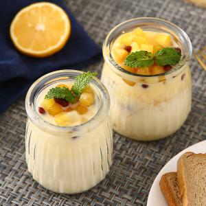 Wholesale Lead Free 3.4oz Yogurt Food Glass Packaging Jar For Pudding 100ML from china suppliers